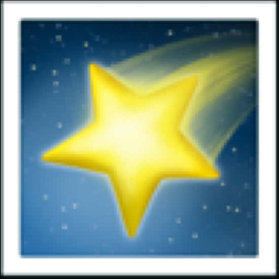 Glowing Shooting Star Illustration