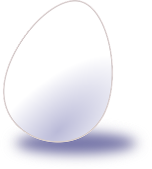 Glowing Single Eggon Black Background PNG with transparent background