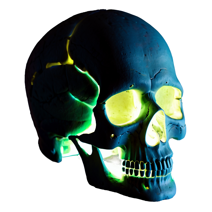 Glowing Skull Picture Png B