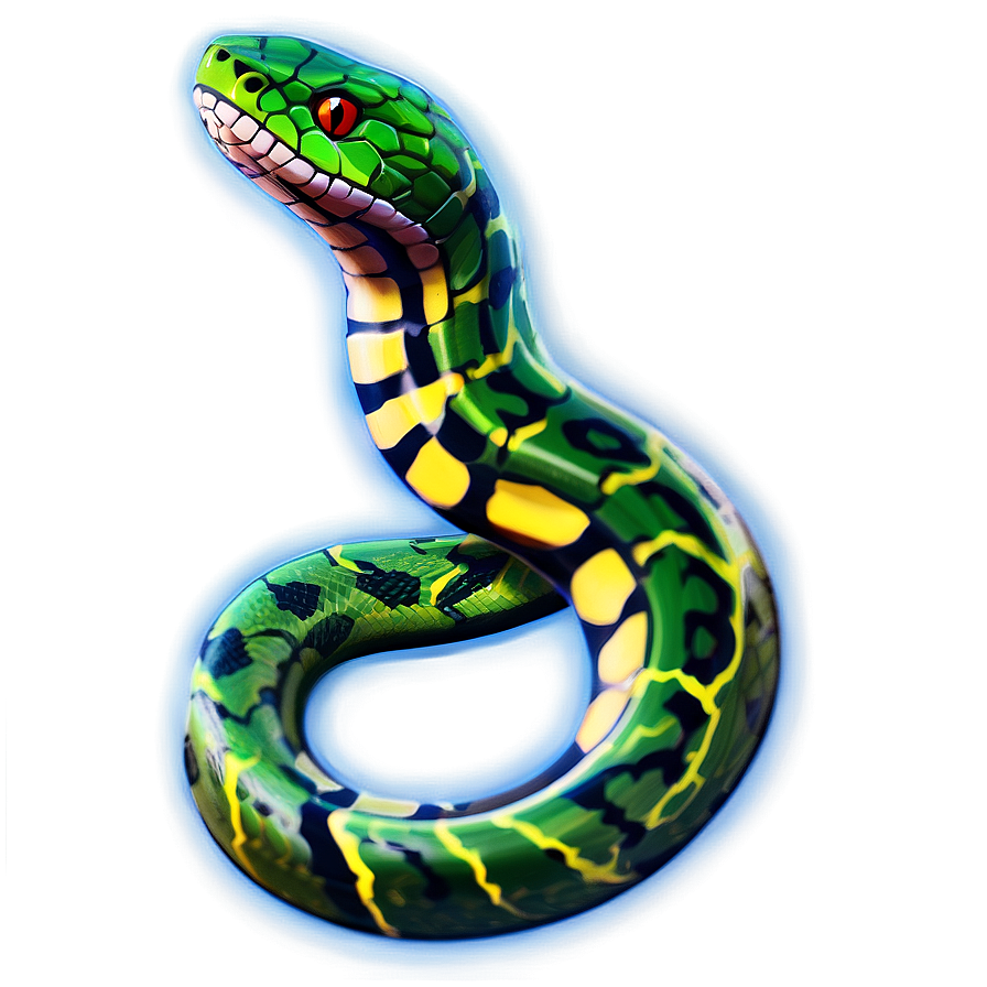 Glowing Snake Tattoo Png Dng28