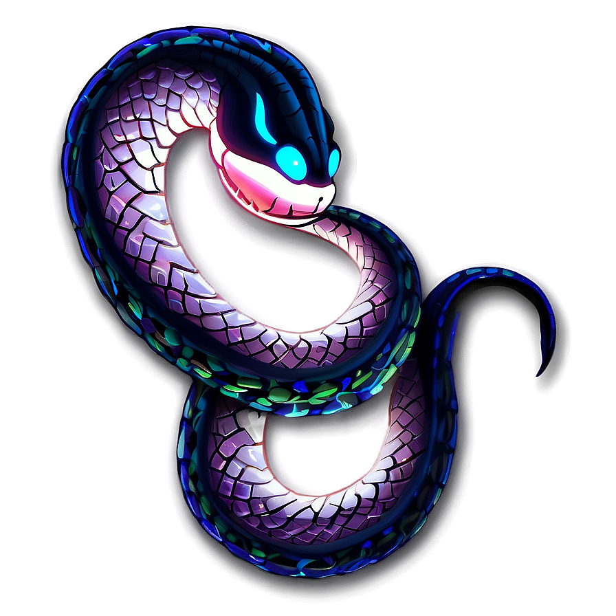 Glowing Snake Tattoo Png Rsw26