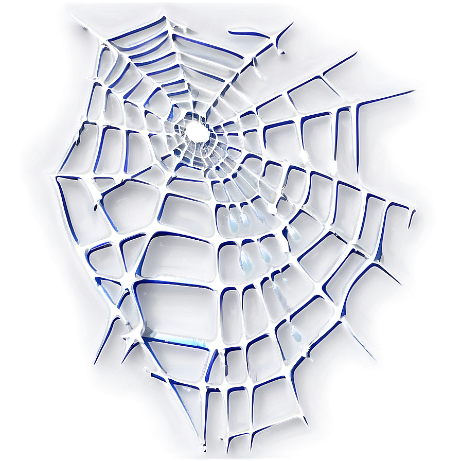 Glowing Spider Web Art