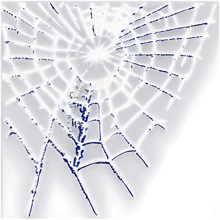 Glowing Spider Web Art