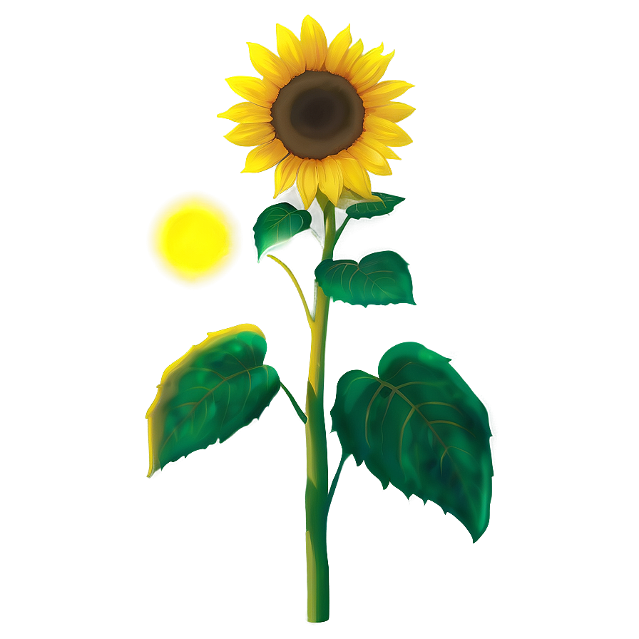 Glowing Sunflower Png 82