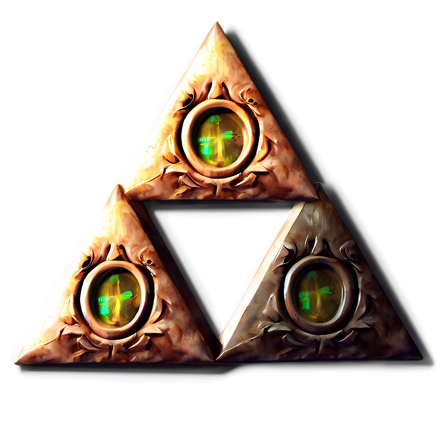 Glowing Triforce Art Png Fvo