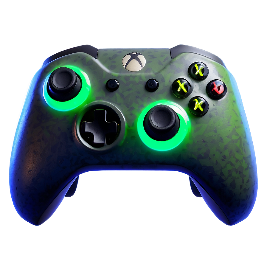 Glowing Xbox Controller Concept PNG oqp PNG with transparent background