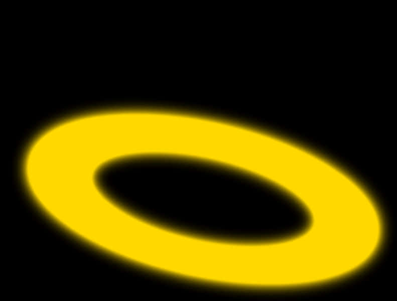 Glowing Yellow Ring Vector