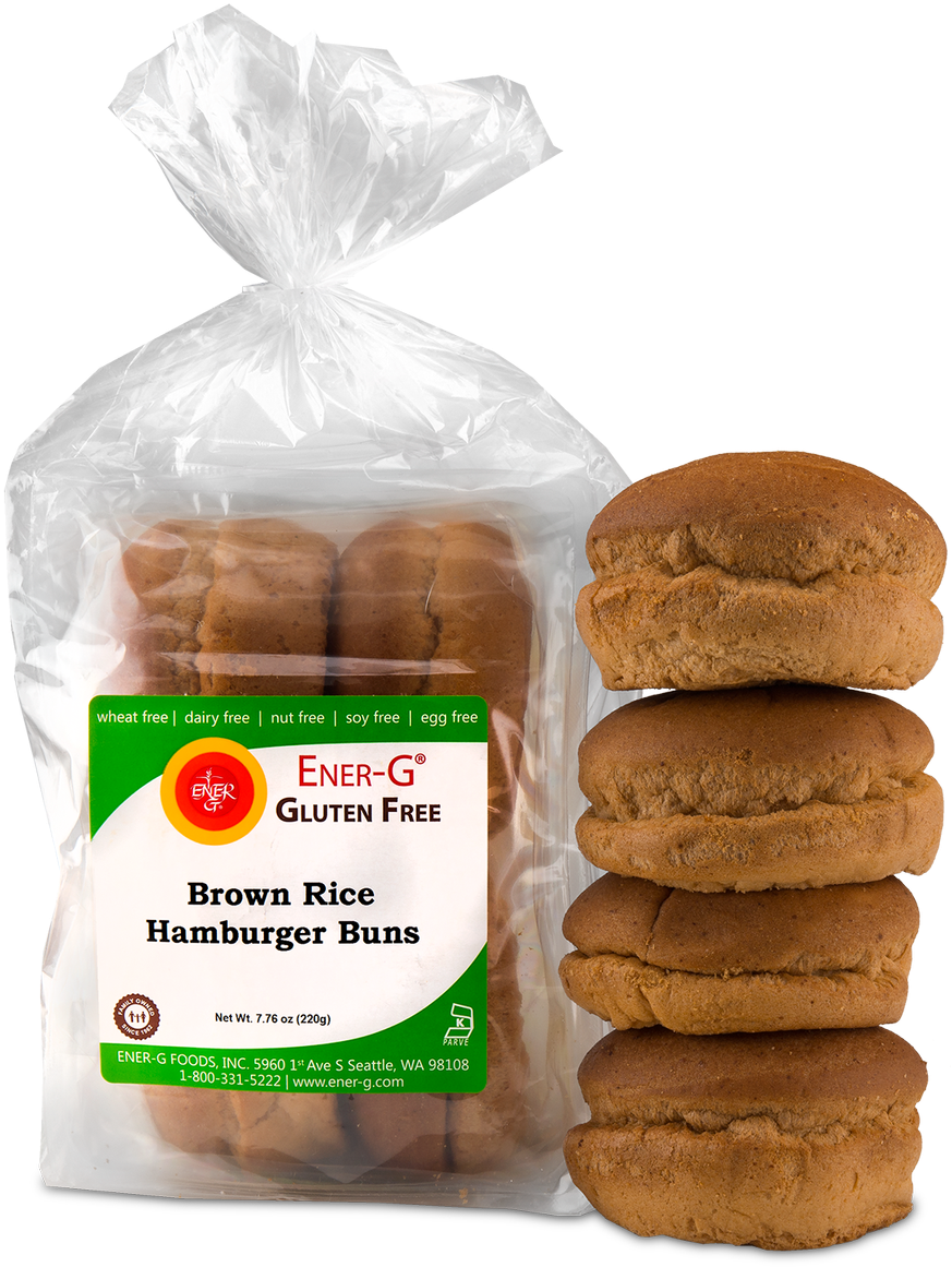 Gluten Free Brown Rice Hamburger Buns