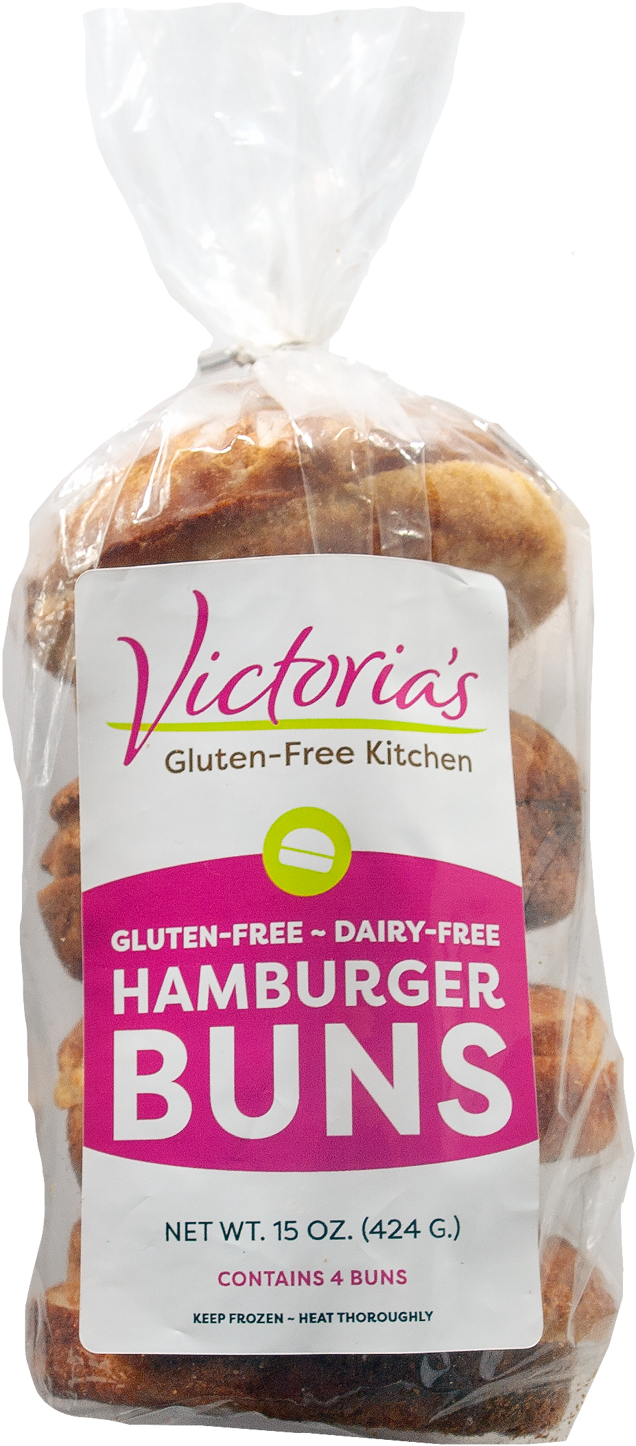 Gluten Free Hamburger Buns Packaging