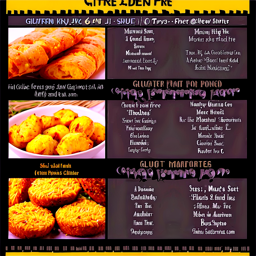 Gluten-free Menu Png 19