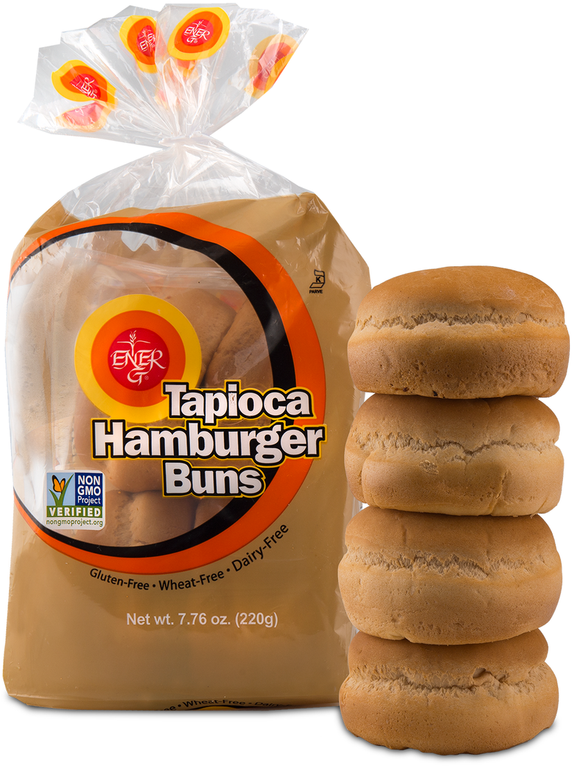 Gluten Free Tapioca Hamburger Buns Packaging