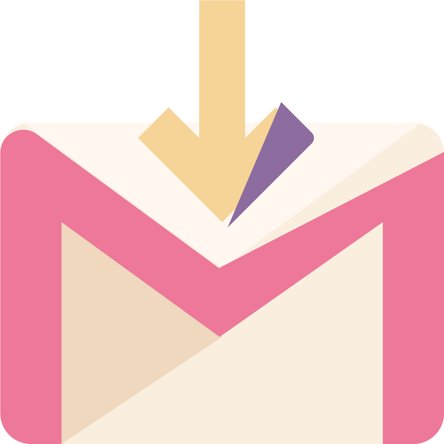 1600 X 1600 Icons8 - Pink Gmail Icon Png, Transparent Png PNG with transparent background