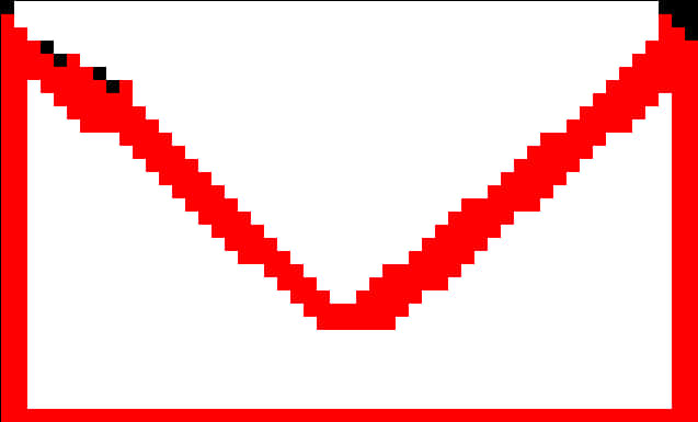 Gmail Logo Pixel Art