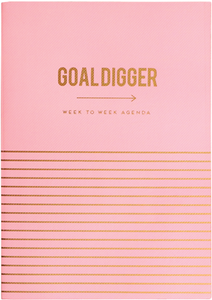 Goal Digger Weekly Agenda Cover PNG with transparent background