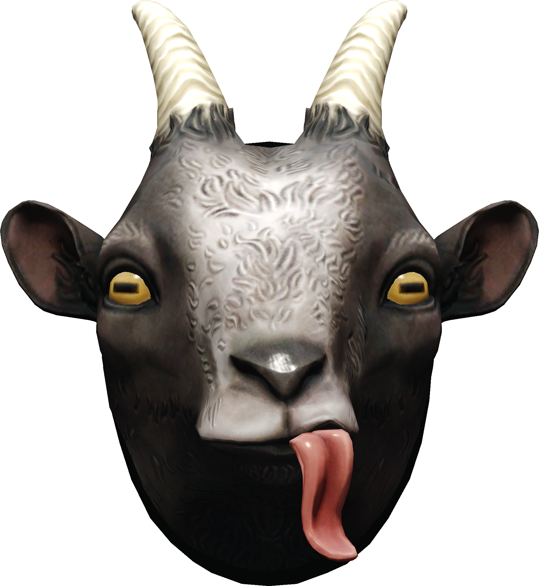 Goat Head Maskwith Tongue Out