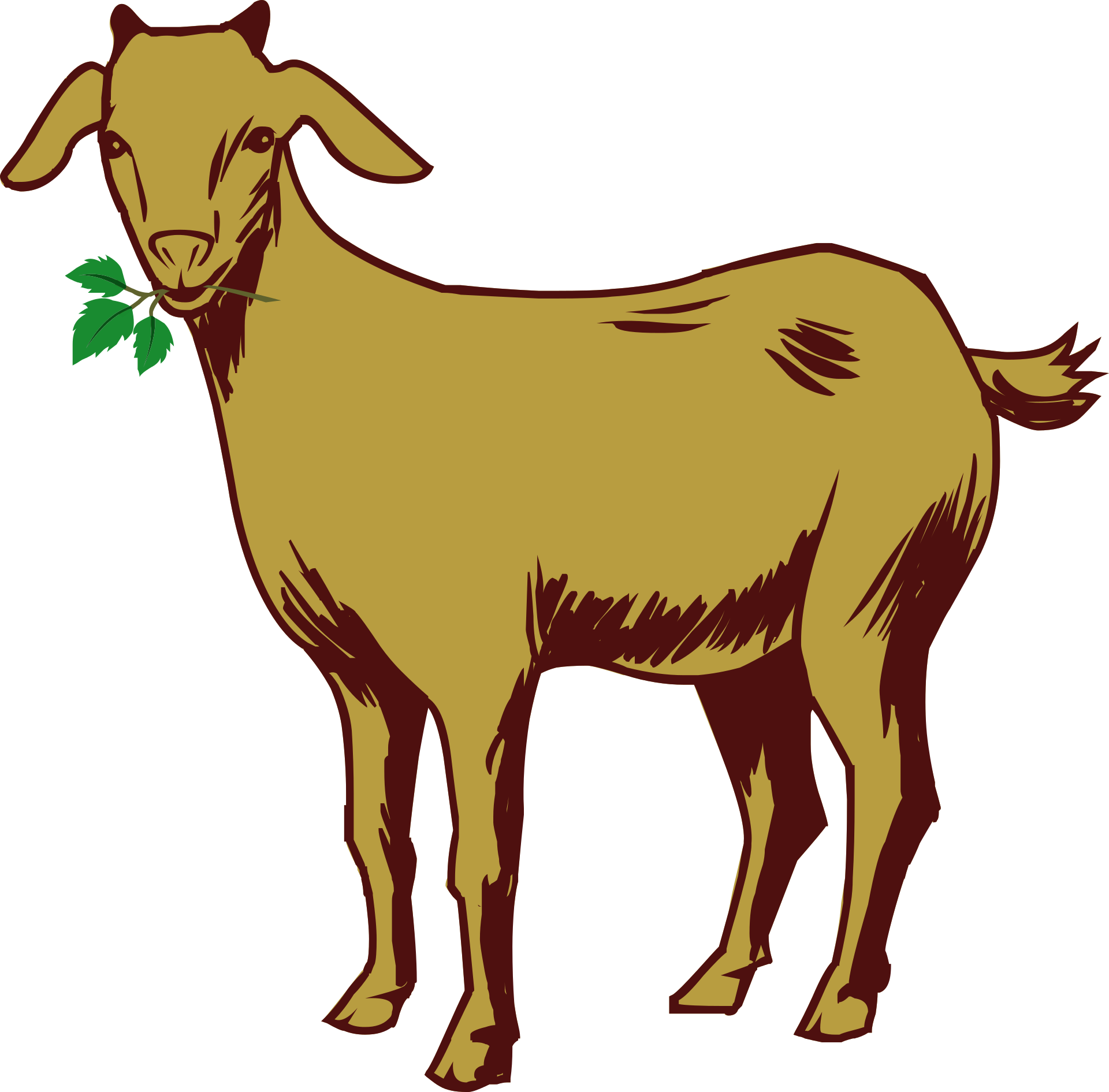 Goat_with_ Leaf_ Vector_ Art.png