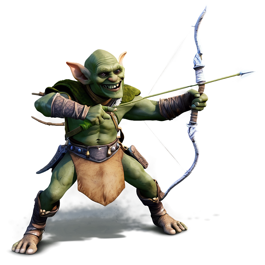 Goblin Archer in Action PNG 93 PNG image with a transparent background, free high-resolution download