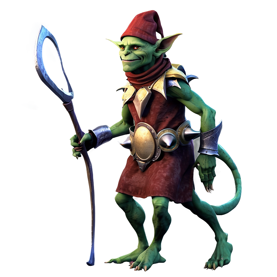 Goblin In Festive Outfit Png Edq