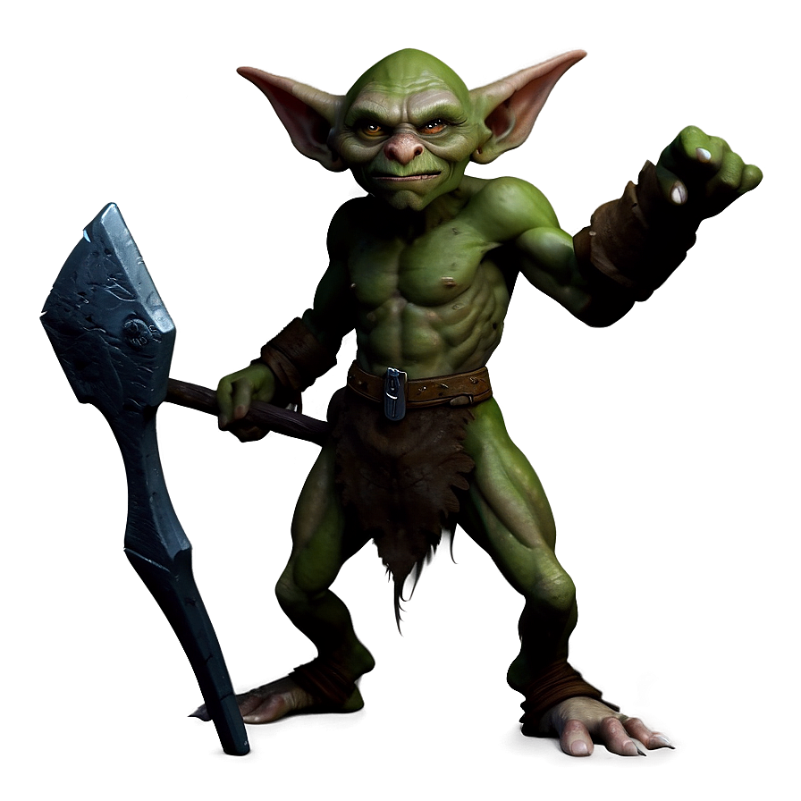 Goblin With A Club Png Tuf