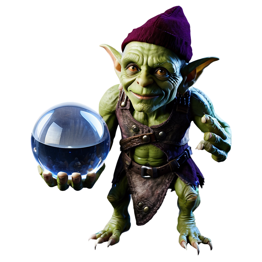 Goblin With A Crystal Ball Png Uus