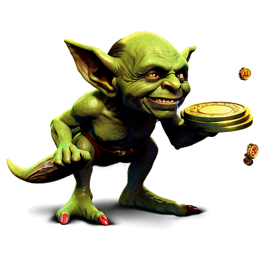 Goblin With Golden Coins Png 96