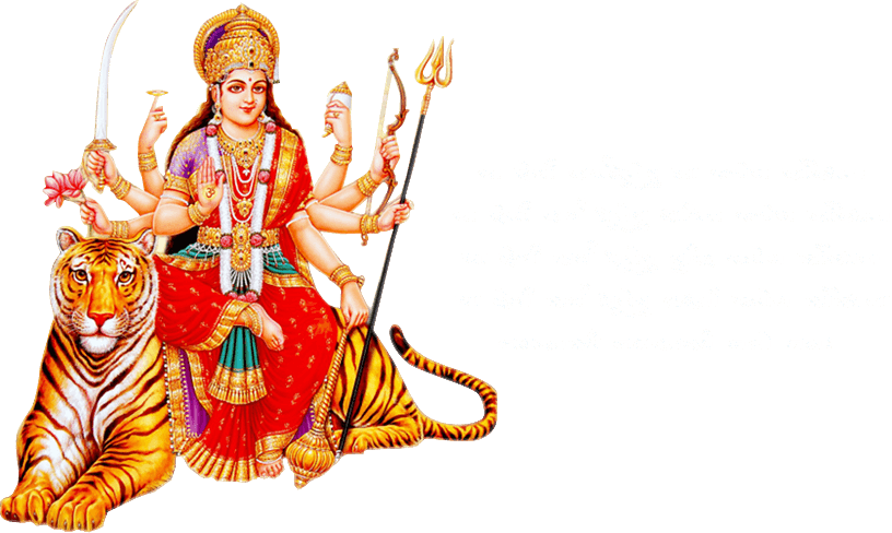 Goddess Durgaon Tiger