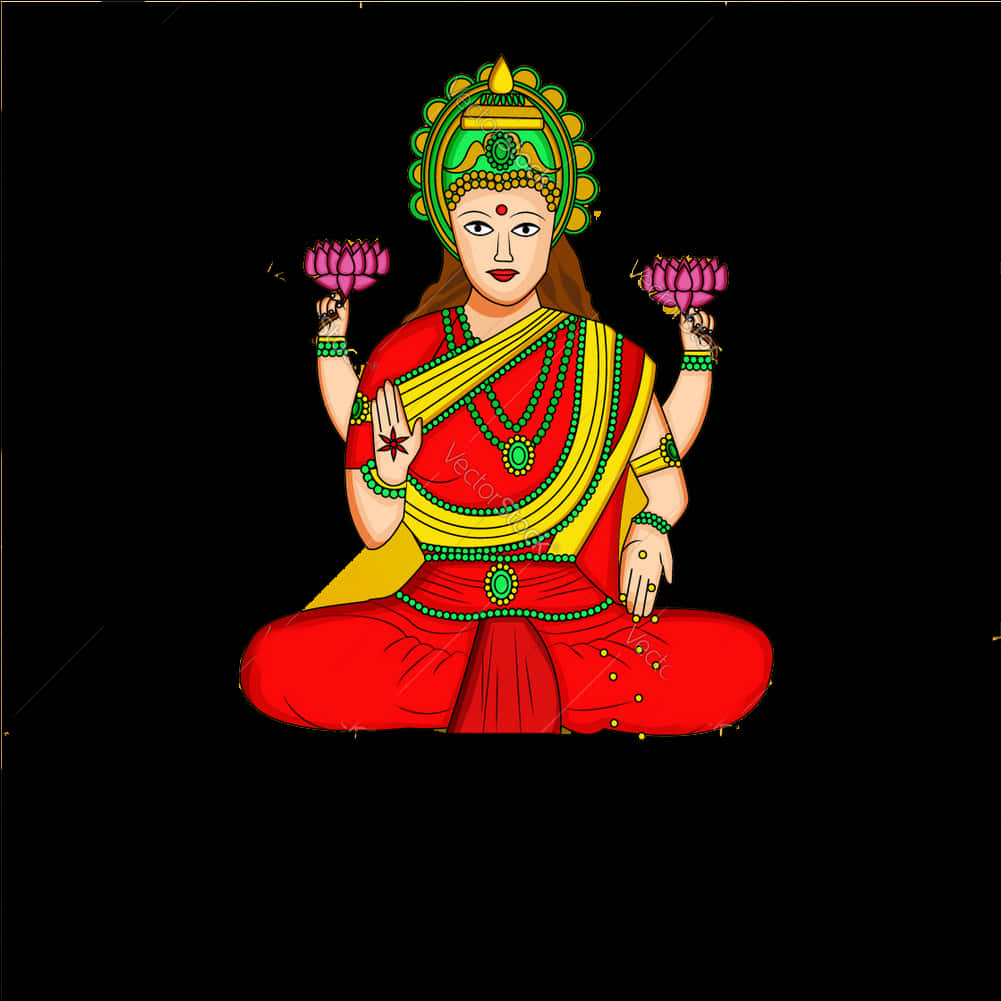 Goddess Lakshmi Illustration