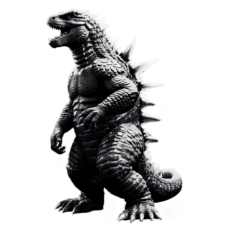 Godzilla Black And White Png 71