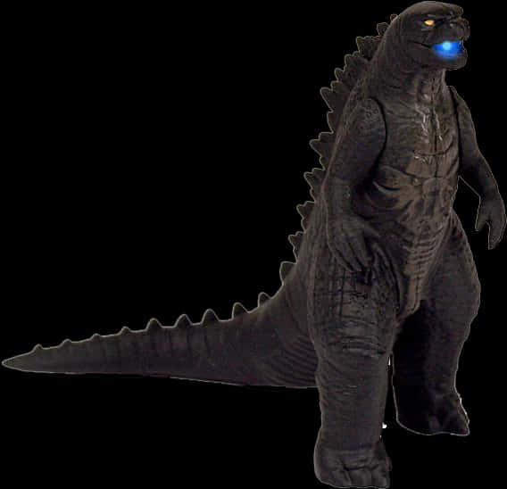 Godzilla Figure Standing PNG with transparent background