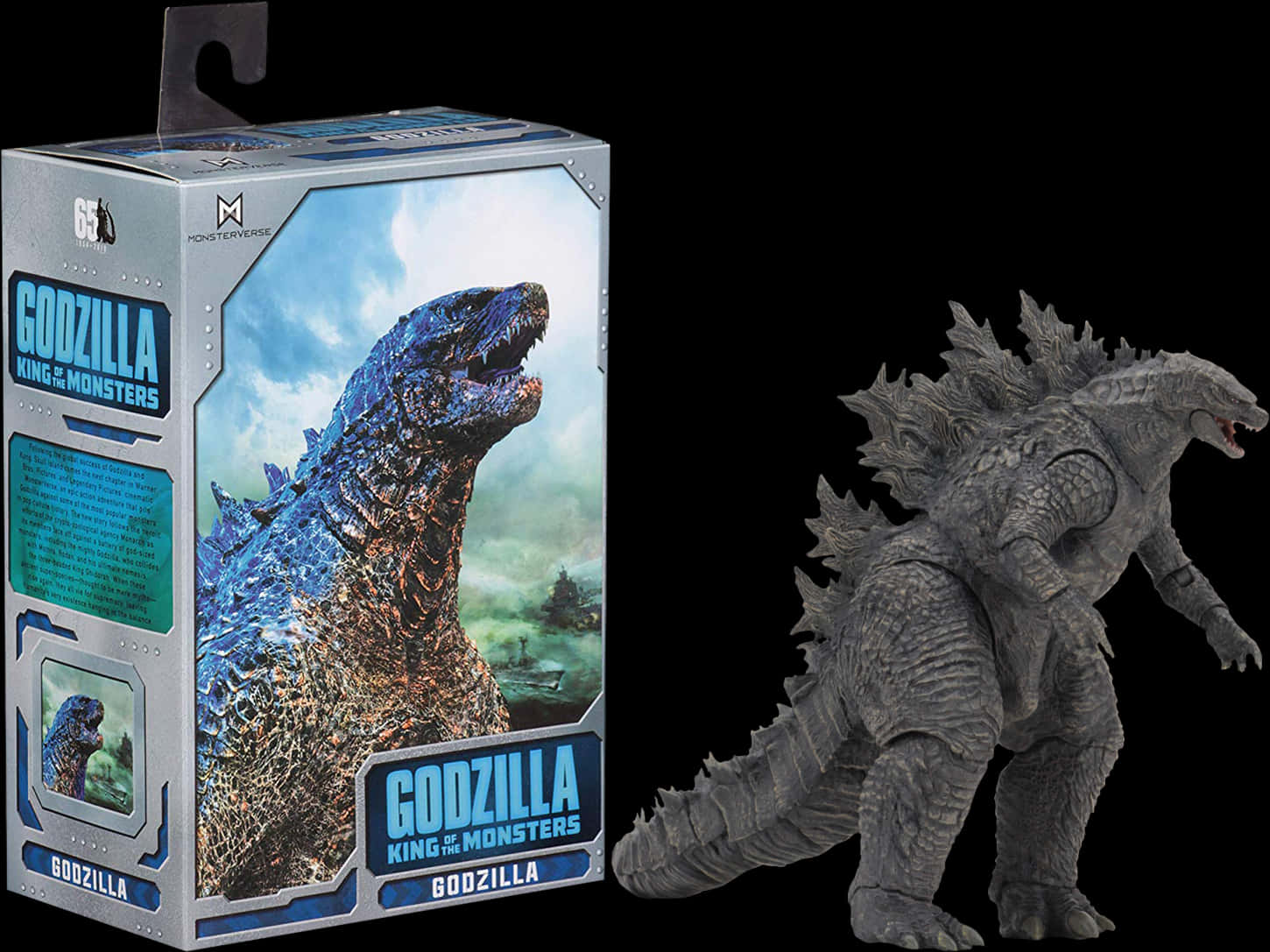 Godzilla Kingof Monsters Action Figure Packaging PNG with transparent background