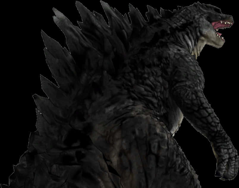 Godzilla Roaringin Darkness PNG with transparent background