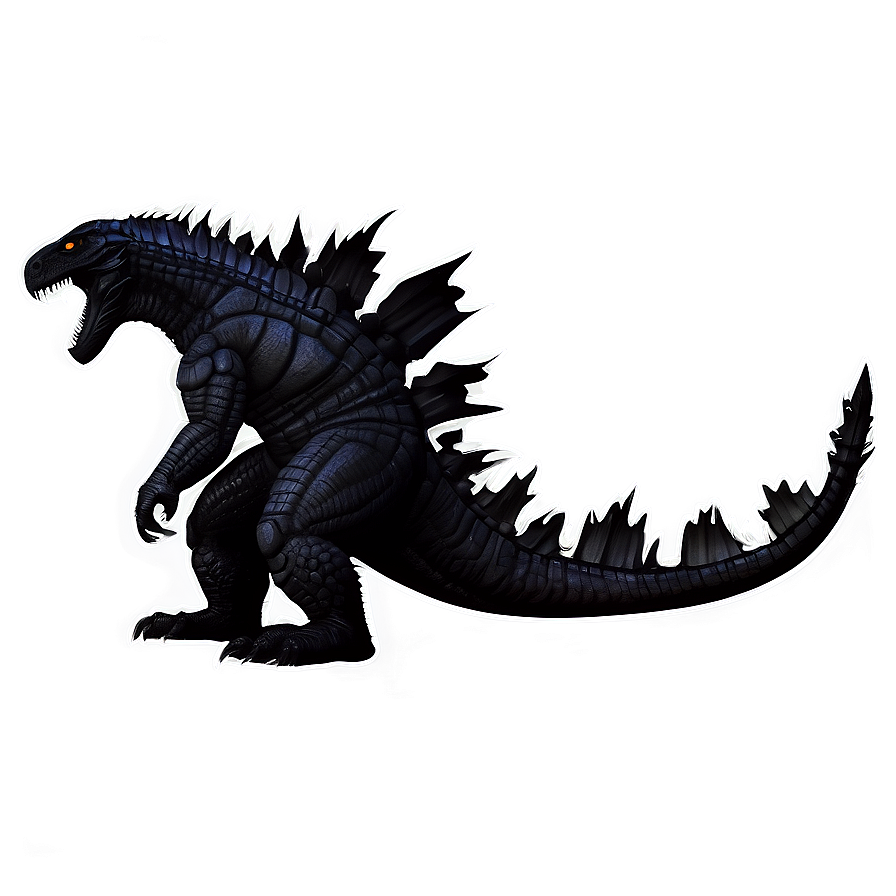 Godzilla Silhouette PNG bmo13 PNG with transparent background