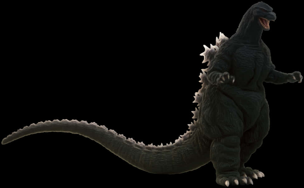 Godzilla Silhouette Profile PNG with transparent background