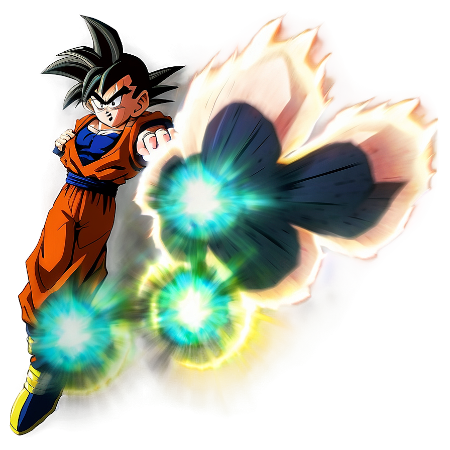 Gohan's Ki Blast Barrage Png 06112024