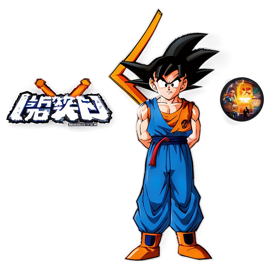 goku b PNG with transparent background
