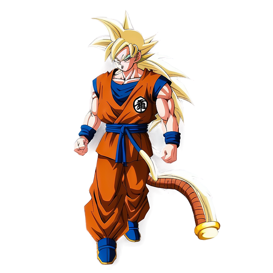 Goku Base Form with Tail PNG 04292024 PNG with transparent background