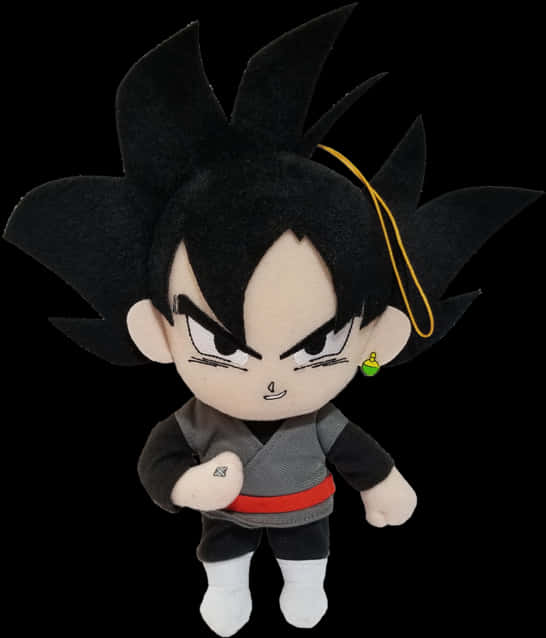 Goku Black Plush Toy PNG with transparent background