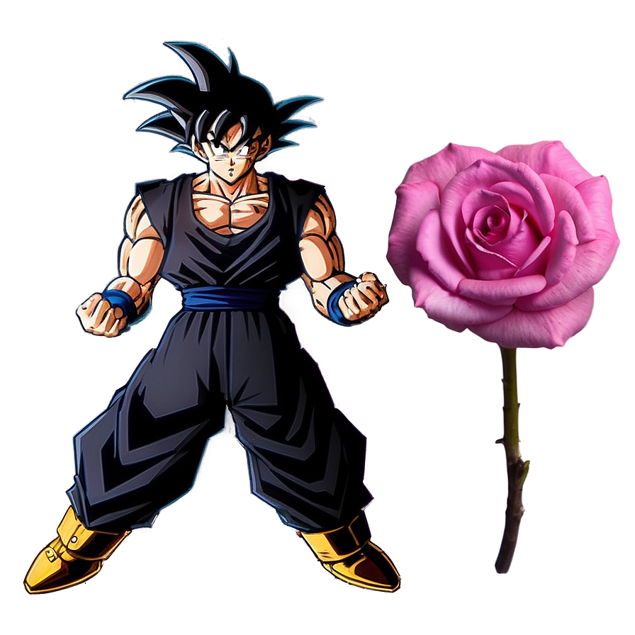 Goku Black Rose Form PNG qym9 PNG with transparent background