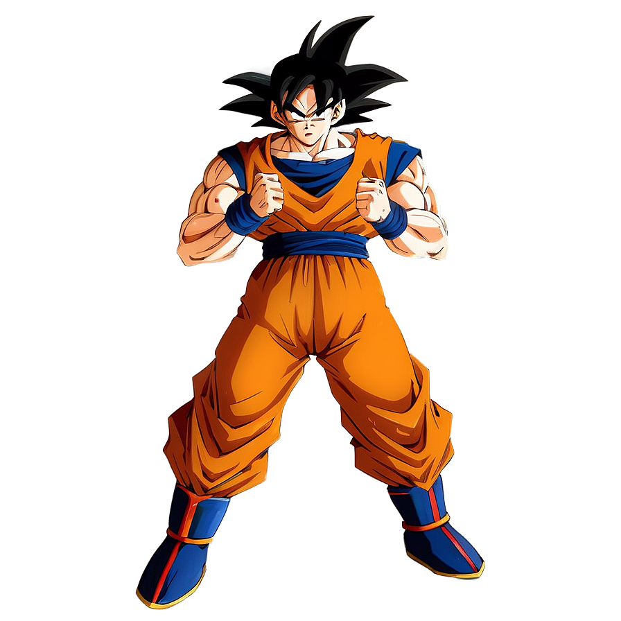 Goku Determined Stand Png 10