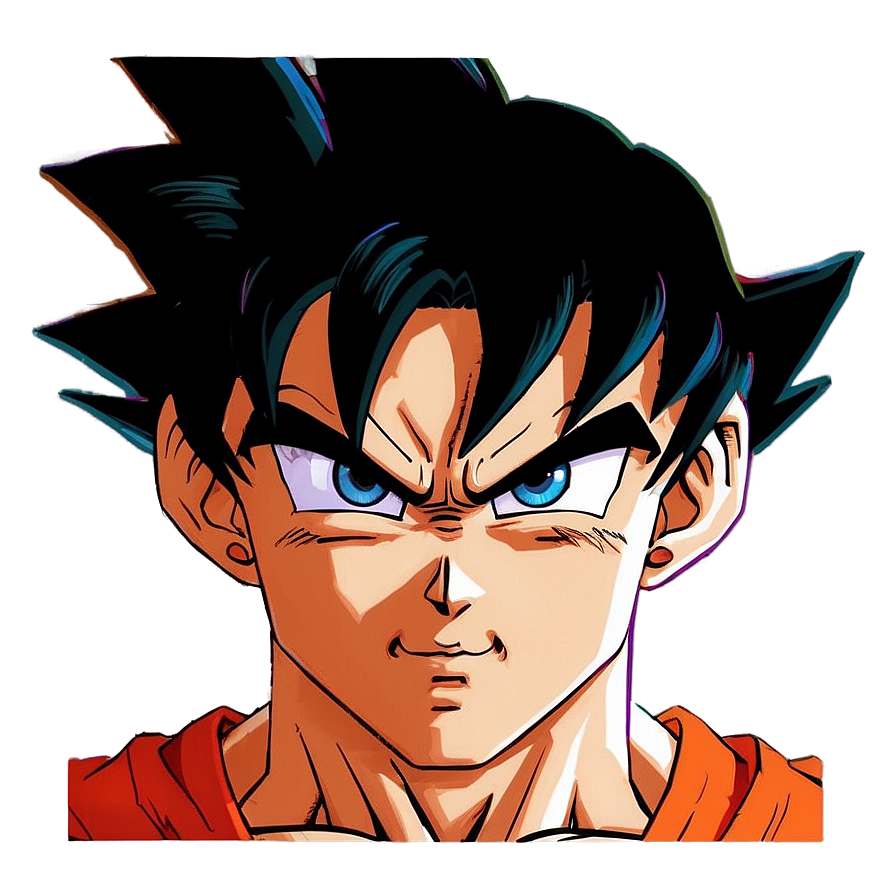 Goku Face Close Up PNG 96 PNG with transparent background