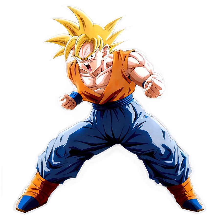 Goku Hair Dynamic Pose Png 69