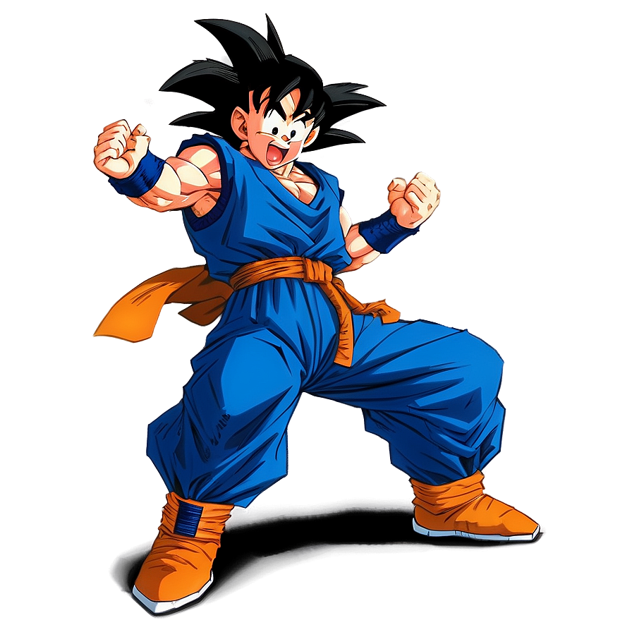 Goku Instant Transmission Pose PNG hti PNG with transparent background