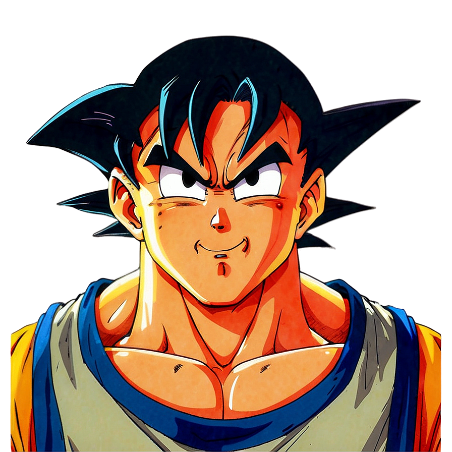 Goku Manga Facial Expression Png 46