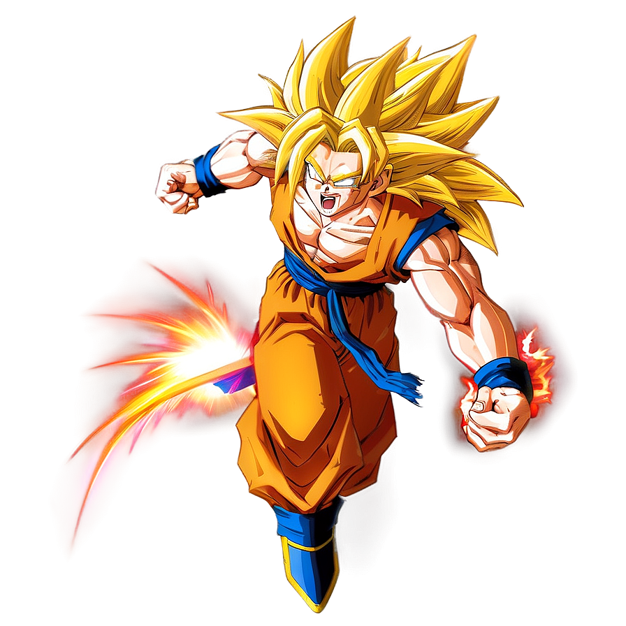 Goku's Ssj3 Ultimate Power Png Puu