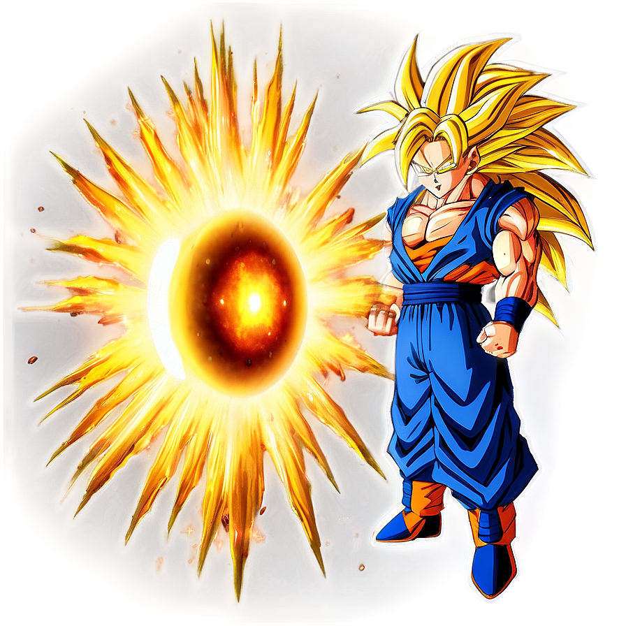 Goku Ssj3 In A Powerful Aura Png 72