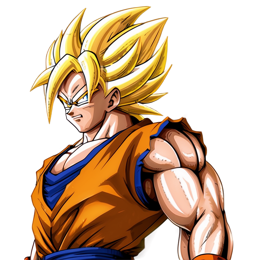 Goku Ssj3 With A Fierce Look Png Cpp64