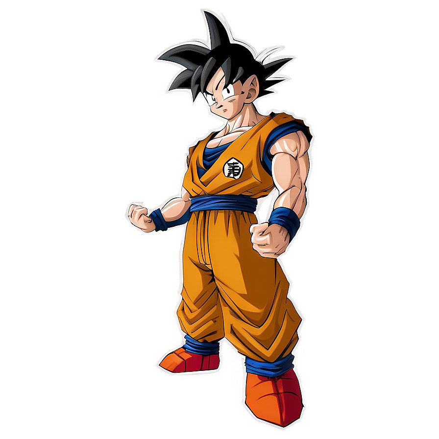 Goku Standing Fearless Png 06292024