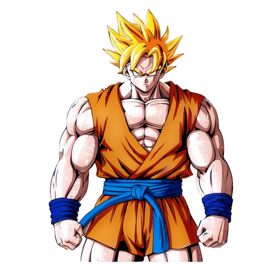 Goku Standing Firm Png 06292024