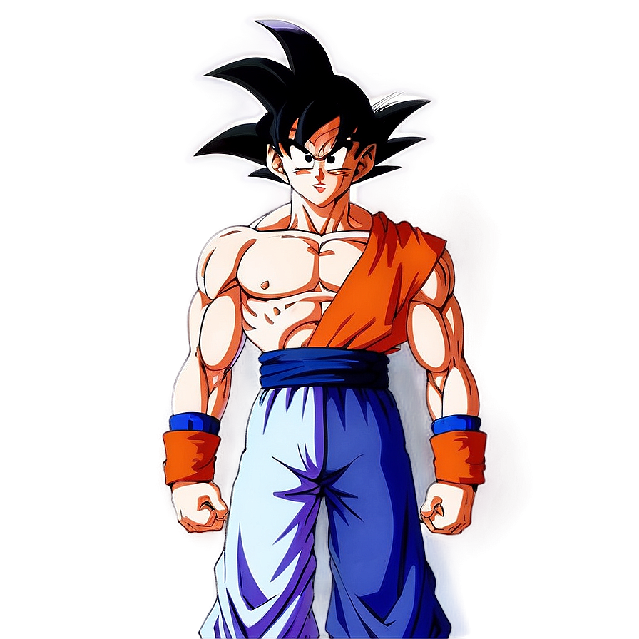 Goku Standing With Aura Png 06292024