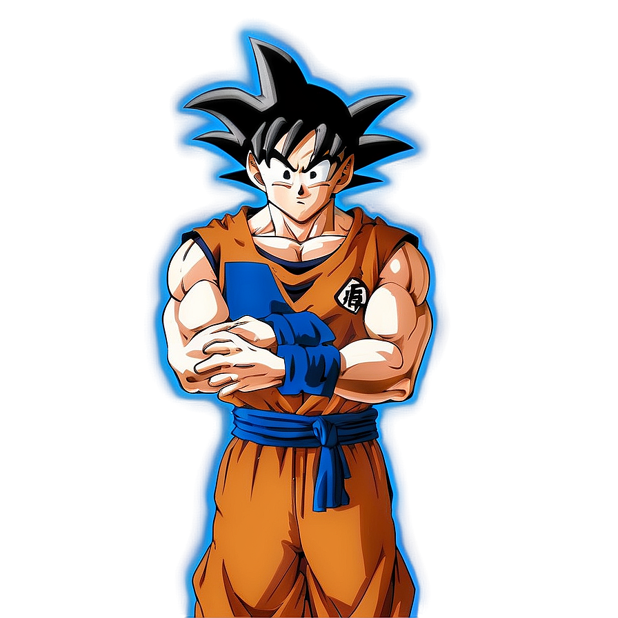 Goku Standing With Aura Png Yhw